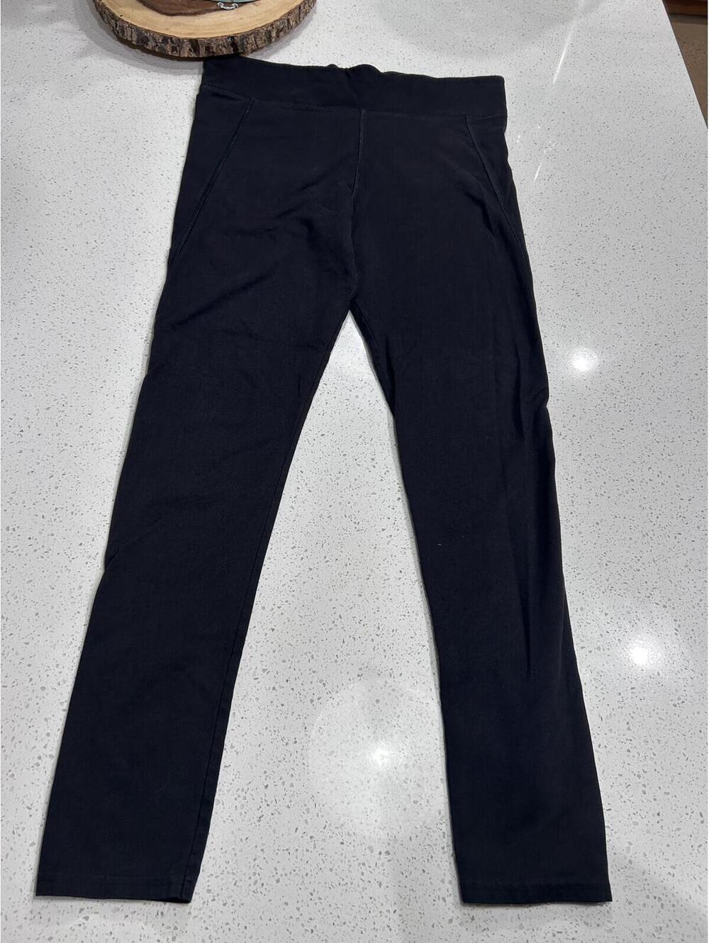 People Tree Organic Cotton Leggings - Black - Women's Size 12 - Sustainable